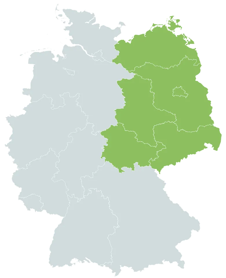 East Germany districts