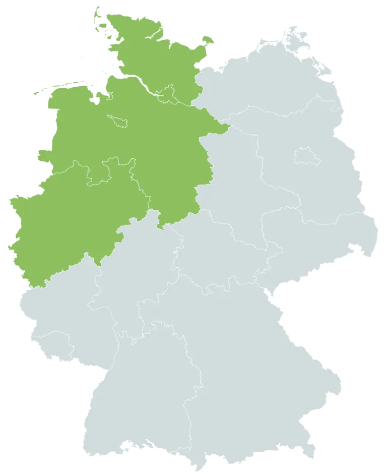 North Germany districts